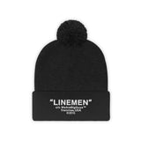 "LINEMEN" Pom Pom Beanie