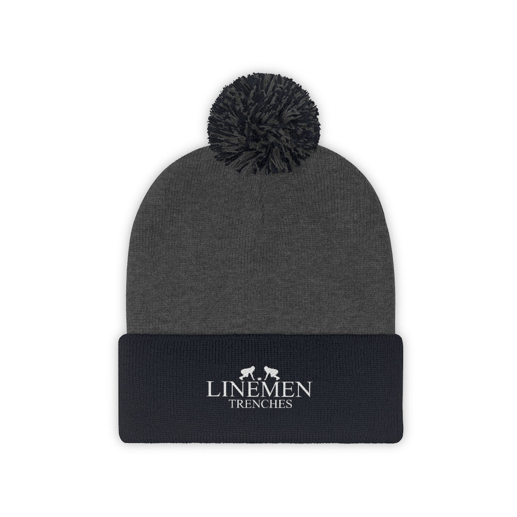 Linemen Trenches Pom Pom Beanie – WeAreBigGuys