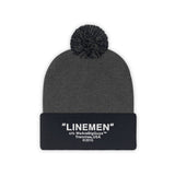 "LINEMEN" Pom Pom Beanie