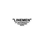 "LINEMEN" sticker