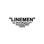 "LINEMEN" sticker