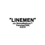 "LINEMEN" sticker