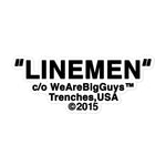 "LINEMEN" sticker