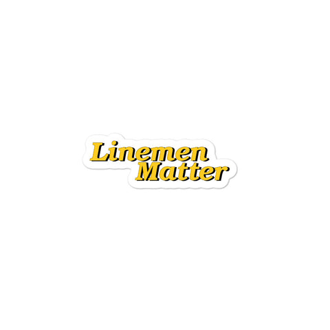 Linemen Matter sticker