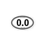 I Don't Run "0.0" sticker