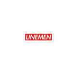 Linemen are Supreme sticker